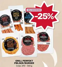 Coop Marked Grill perfekt pølser/burger tilbud