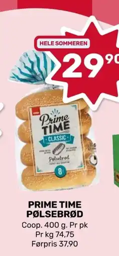 Coop Marked Prime time pølsebrød tilbud