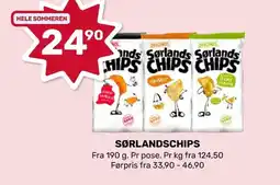Coop Marked Sørlandschips tilbud