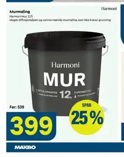 Maxbo Murmaling tilbud