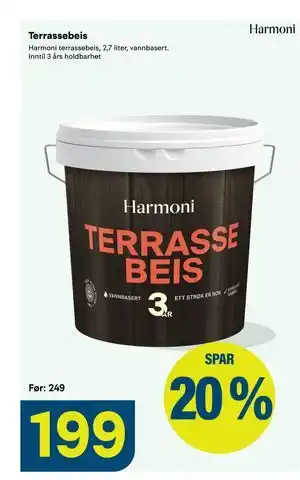 Maxbo Terrassebeis tilbud