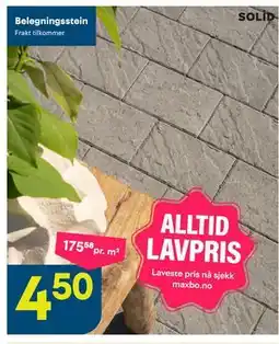 Maxbo Belegningsstein tilbud