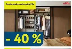 Maxbo Garderobeinnredning fra Elfa tilbud