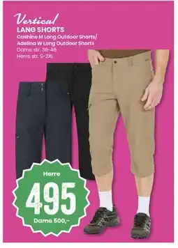 Sport Outlet Vertical LANG SHORTS tilbud