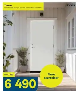 Maxbo Ytterdør tilbud