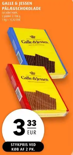 Scandinavian Park GALLE & JESSEN PÅLÆGSCHOKOLADE, EUR 3.33 tilbud