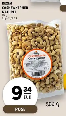 Scandinavian Park REXIM CASHEWKERNER NATUREL, EUR 9.34 tilbud