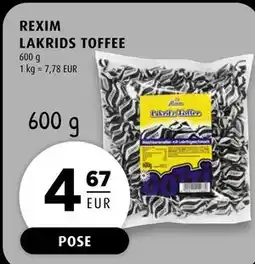 Scandinavian Park REXIM LAKRIDS TOFFEE, EUR 4.67 tilbud