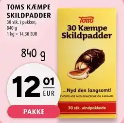 Scandinavian Park TOMS KÆMPE SKILDPADDER, EUR 12.01 tilbud