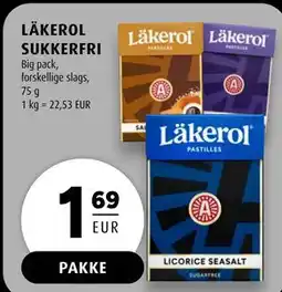 Scandinavian Park LÄKEROL SUKKERFRI, EUR 1.69 tilbud