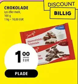 Scandinavian Park CHOKOLADE, EUR 1 tilbud