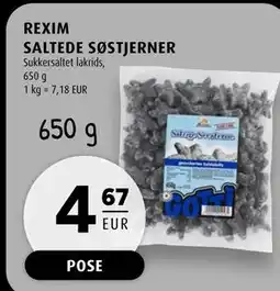 Scandinavian Park REXIM SALTEDE SØSTJERNER, EUR 4.67 tilbud