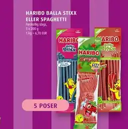 Scandinavian Park HARIBO BALLA STIXX ELLER SPAGHETTI, EUR 6.67 tilbud