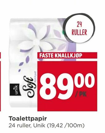 Meny Toalettpapir tilbud
