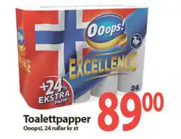 MaxiMat Charlottenberg OOOPS! Toalettpapper tilbud