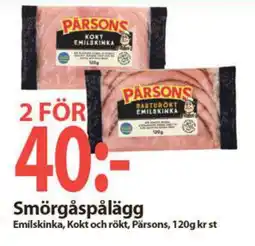 MaxiMat Charlottenberg PÄRSONS Smörgåspålägg tilbud