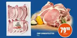 Coop Obs COOP Svinekoteletter tilbud