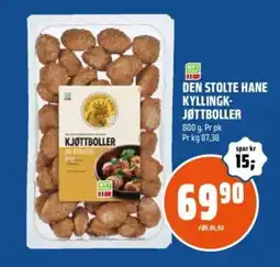 Coop Obs Den stolte hane kyllingk- jøttboller tilbud
