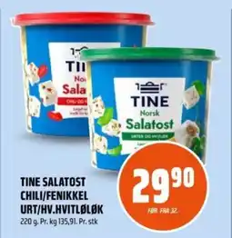 Coop Obs TINE Salatost chili/fenikkel urt/hv.hvitløløk tilbud