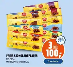 Coop Obs FREIA Sjokoladeplater tilbud