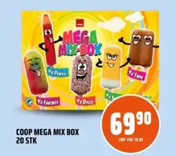 Coop Obs COOP Mega mix box 20 stk tilbud