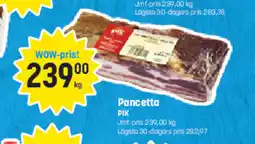 Eurocash PIK Pancetta tilbud