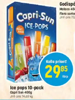 Eurocash CAPRI SUN Ice pops 10-pack tilbud