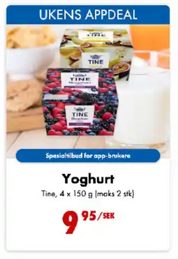 Nordby Supermarket TINE Yoghurt tilbud