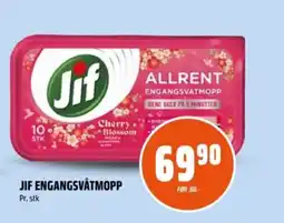 Coop Obs Jif Engangsvåtmopp tilbud