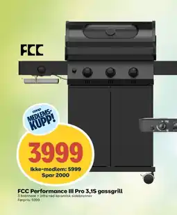 Coop Obs FCC Performance III Pro 3,1S gassgrill tilbud