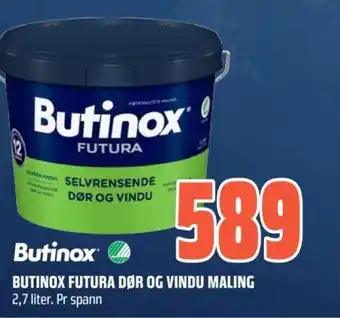 Coop Obs Butinox Futura dør og vindu maling tilbud