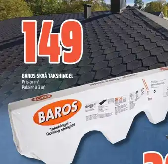 Coop Obs Baros skrå takshingel tilbud
