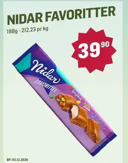 Holdbart NIDAR FAVORITTER tilbud