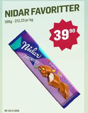 NIDAR FAVORITTER