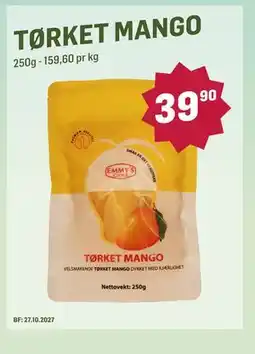 Holdbart TØRKET MANGO tilbud