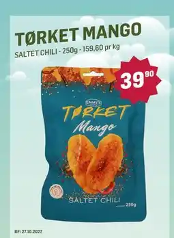Holdbart TØRKET MANGO tilbud