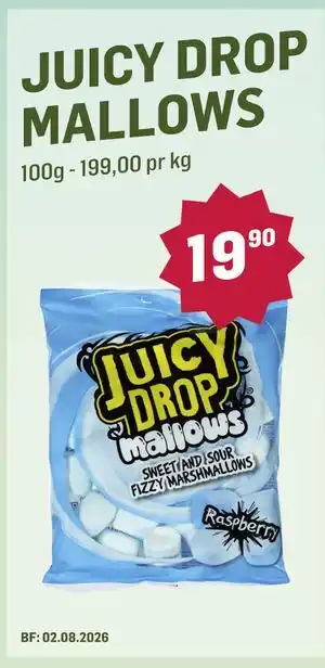 Holdbart JUICY DROP MALLOWS tilbud