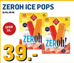 Price Lagerbutikk Zeroh ice pops tilbud
