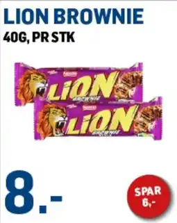 Price Lagerbutikk Lion brownie tilbud