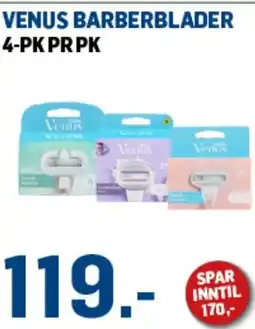 Price Lagerbutikk Venus barberblader tilbud