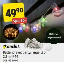 Jula Batteridrevet partyslynge LED 2,1 m IP44 tilbud