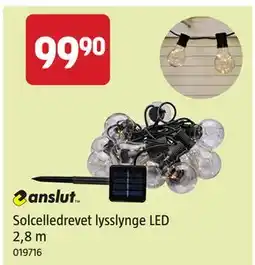 Jula Solcelledrevet lysslynge LED 2,8 m tilbud