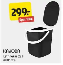 Jula KAYOBA Latrinekar 22 l tilbud