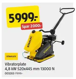 Jula Vibratorplate 4,8 kW 520x445 mm 13000 N tilbud