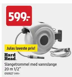 Jula Slangetrommel med vannslange 20 m 1/2” tilbud