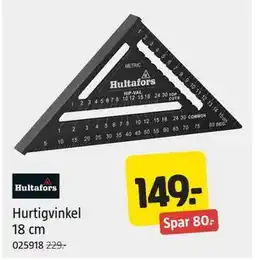 Jula Hurtigvinkel 18 cm tilbud