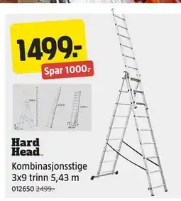 Jula Kombinasjonsstige 3x9 trinn 5,43 m tilbud