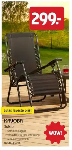 Jula Solstol tilbud
