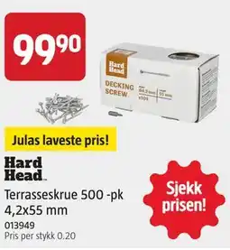 Jula Terrasseskrue 500 -pk 4,2x55 mm tilbud