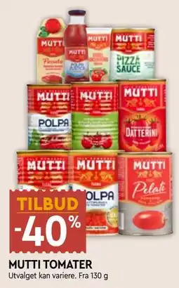 Coop Mega MUTTI TOMATER tilbud